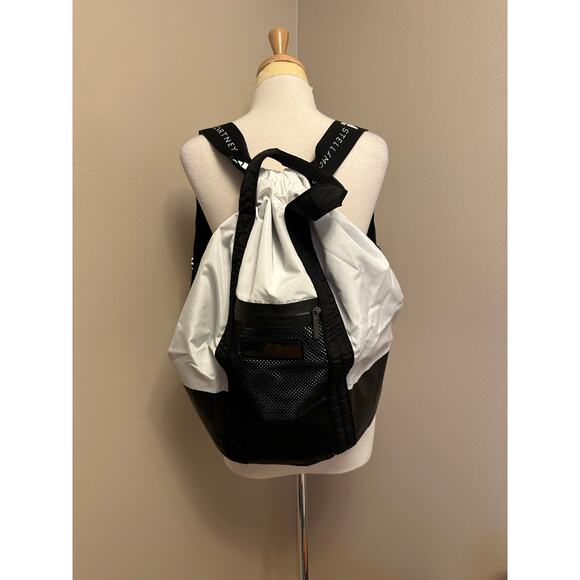 NWT ADIDAS x STELLA MCCARTNEY Gym Sack Black & White main image 4